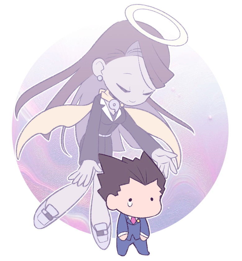 phoenix wright and mia fey (ace attorney) drawn by minashirazu