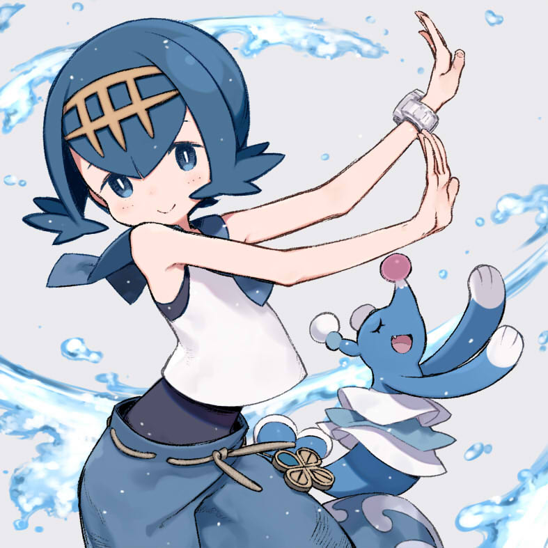 lana and brionne (pokemon and 1 more) drawn by kuroboshi_kouhaku