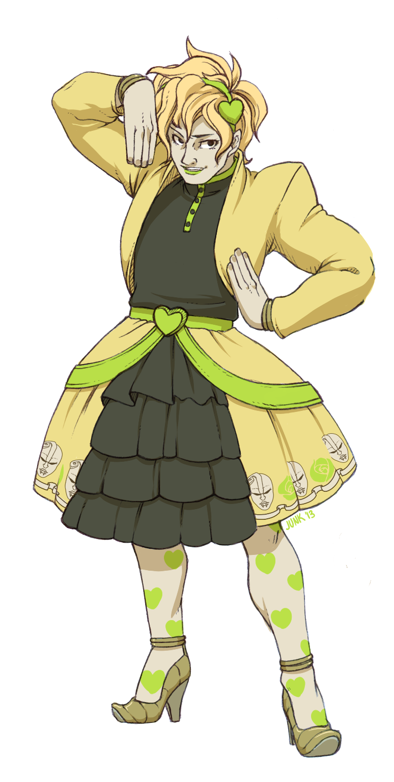 dio brando (jojo no kimyou na bouken and 1 more) drawn by junk_(junko-tan)