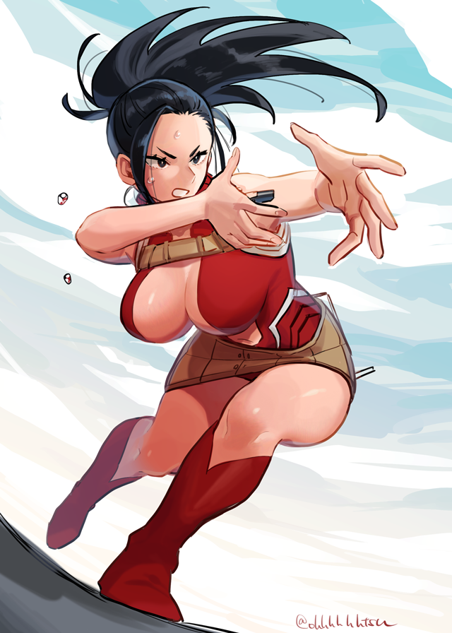 yaoyorozu momo (boku no hero academia) drawn by ohhhhhhtsu
