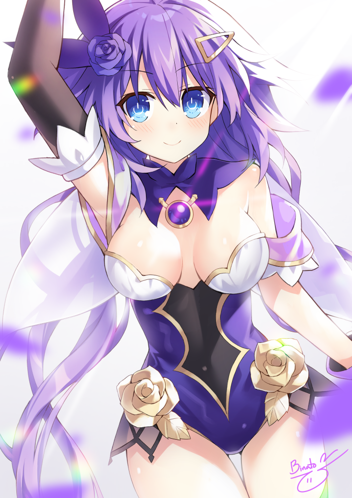 lisa, purple heart, and tanaka rie (genshin impact and 1 more) drawn by binato_lulu