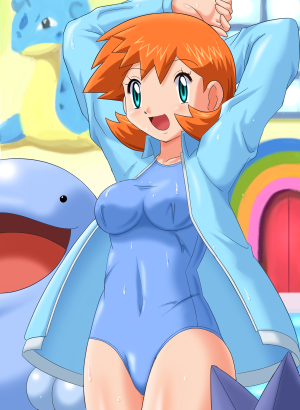 misty, lapras, quagsire, and starmie (pokemon and 1 more) drawn by pokemoa