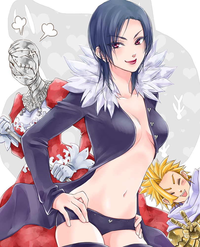 merlin, arthur pendragon, and vivian (nanatsu no taizai) drawn by nekojitafuufuu