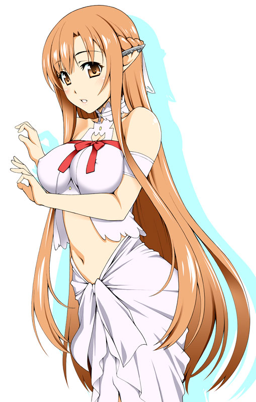 asuna and titania (sword art online) drawn by unagimaru