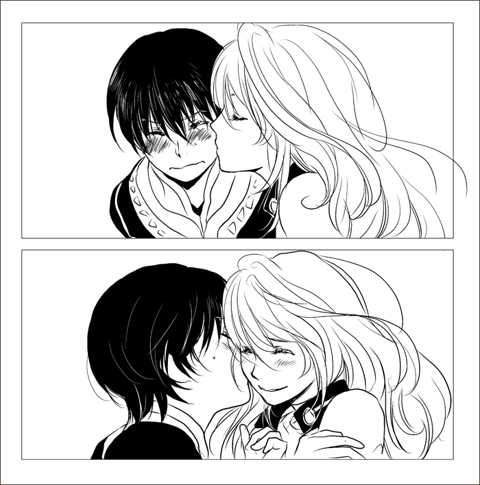 milla maxwell and jude mathis (tales of and 1 more) drawn by na_no_ka