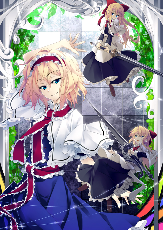 alice margatroid and shanghai doll (touhou) drawn by matsuyama_nozomu