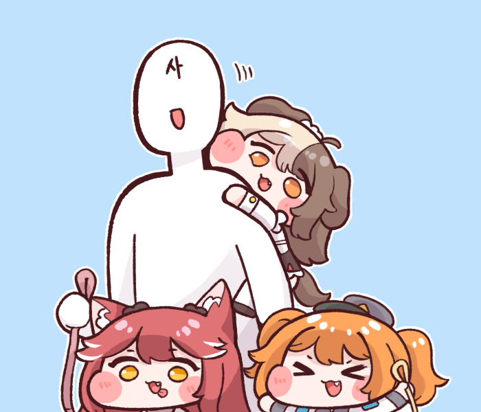 commander, hachiko of castling, fenrir, and cerberus (last origin) drawn by bulga
