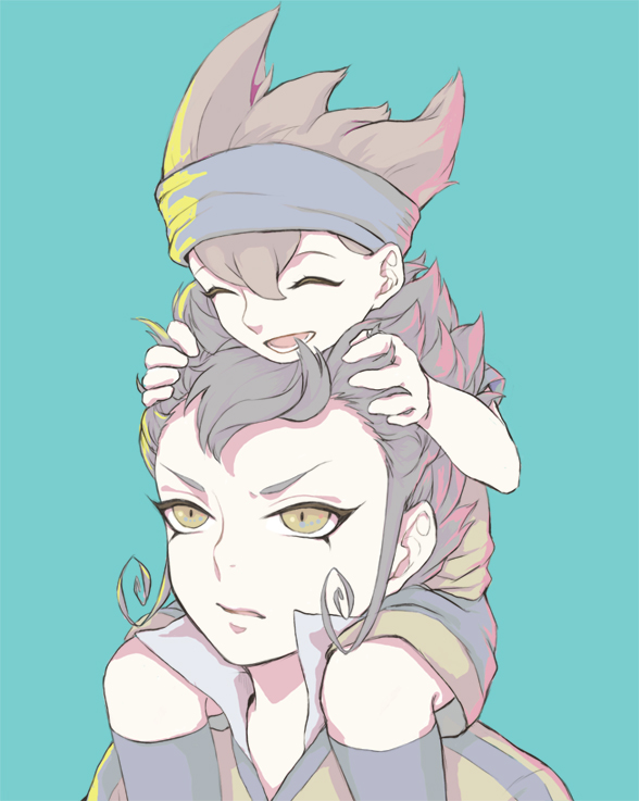 tsurugi kyousuke and nishizono shinsuke (inazuma eleven and 1 more) drawn by jrss