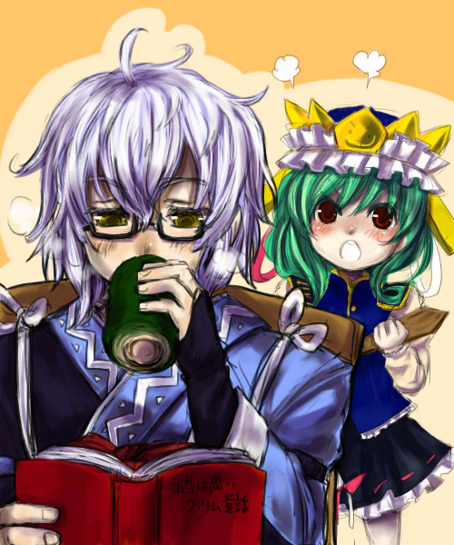 morichika rinnosuke and shiki eiki (touhou) drawn by ono_mochiko