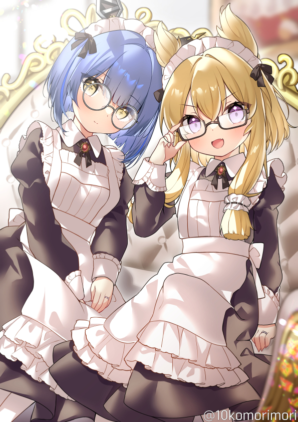 warspite and gascogne (azur lane) drawn by juugou_taki