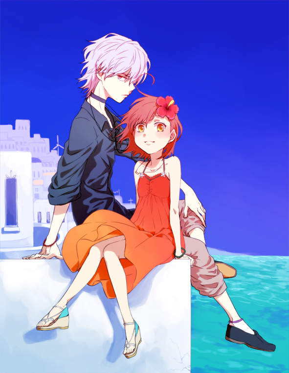 accelerator and last order (toaru majutsu no index) drawn by saiba_(henrietta)