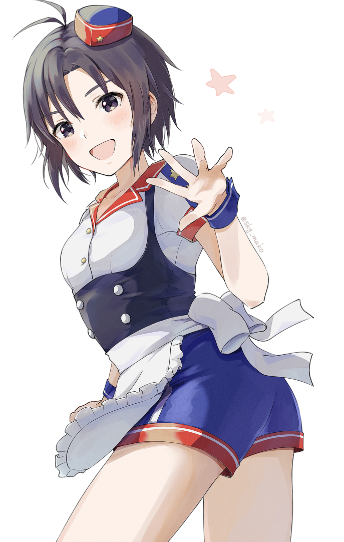 kikuchi makoto (idolmaster and 1 more) drawn by mogskg