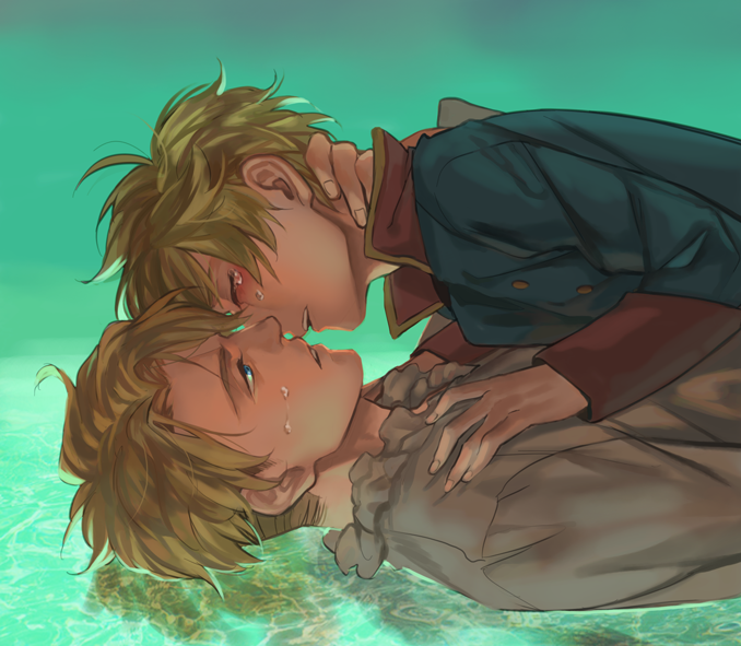 slaine troyard and cruhteo (aldnoah.zero) drawn by animoool