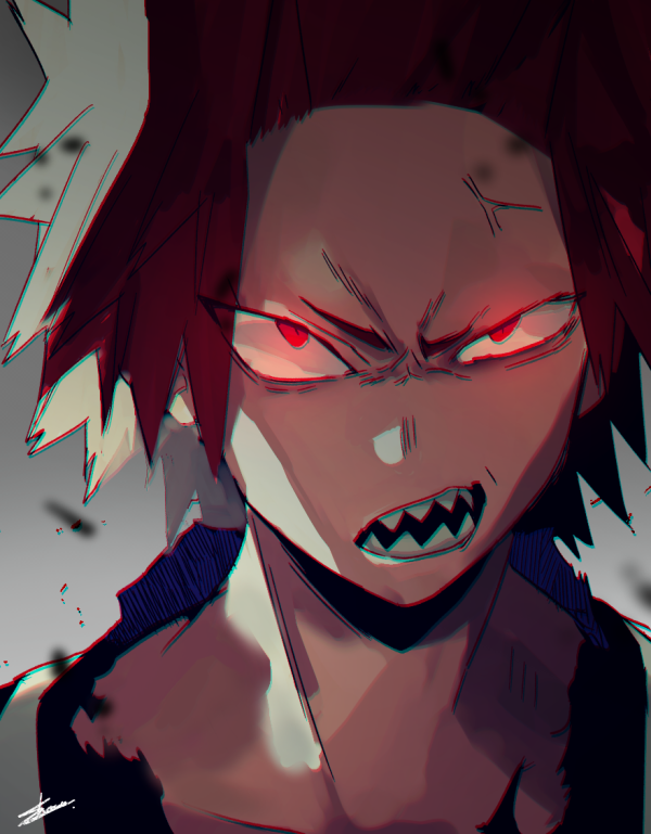 kirishima eijiro (boku no hero academia) drawn by shoco_(sco_labo)