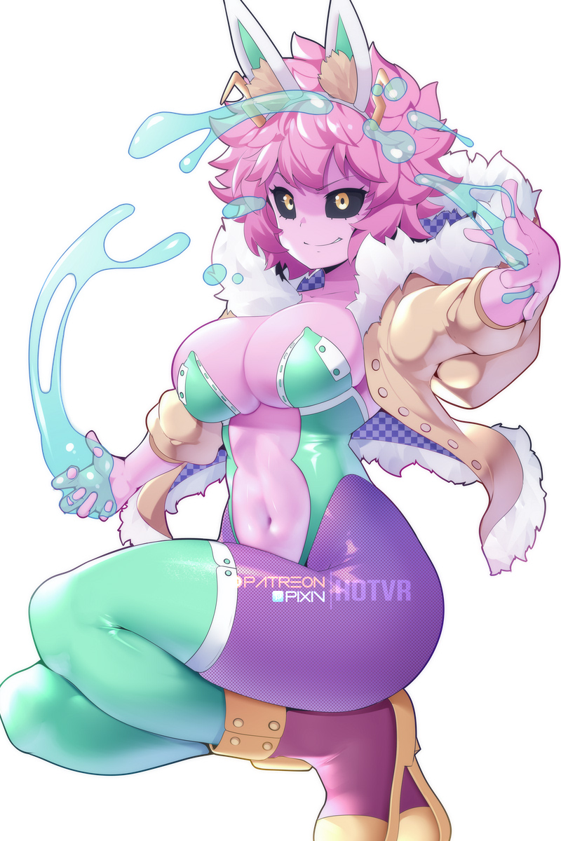 ashido mina (boku no hero academia) drawn by hot_vr