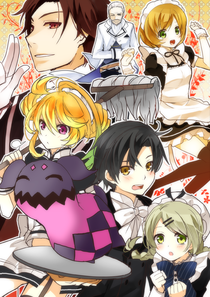 milla maxwell, jude mathis, elize lutus, teepo, leia rolando, and 2 more (tales of and 1 more) drawn by kurot