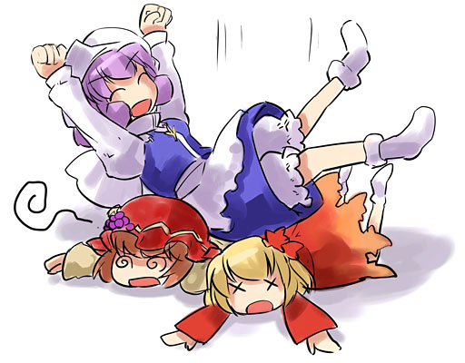 aki minoriko, aki shizuha, and letty whiterock (touhou) drawn by hirosato