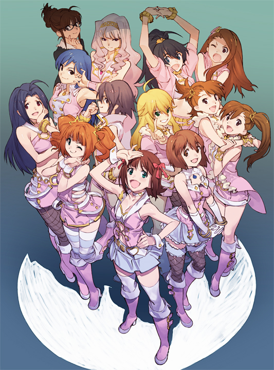 hoshii miki, kisaragi chihaya, amami haruka, kikuchi makoto, shijou takane, and 8 more (idolmaster and 1 more) drawn by yoshinari_you