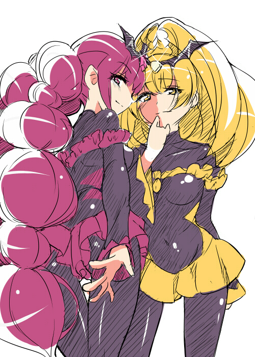 bad end happy and bad end peace (precure and 1 more) drawn by taromarun