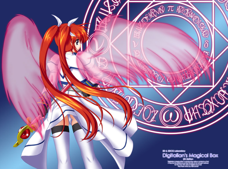 takamachi nanoha and raising heart (lyrical nanoha and 1 more) drawn by misril