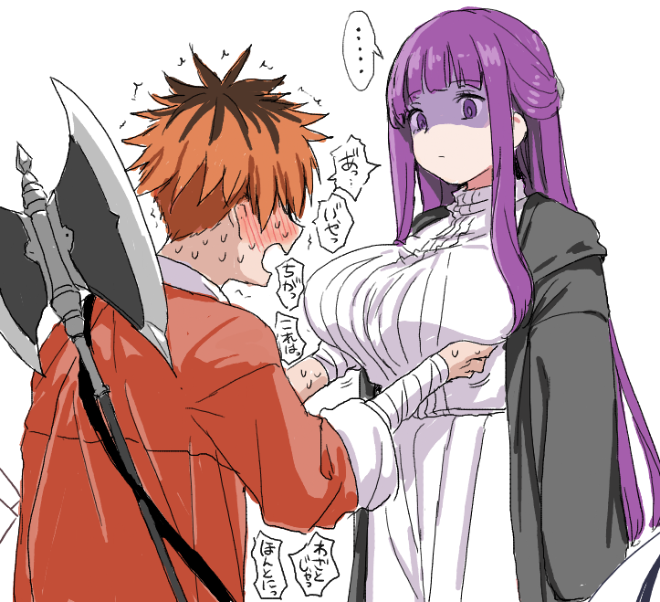 fern and stark (sousou no frieren) drawn by clearite