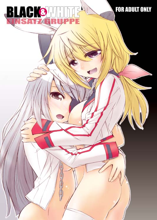 charlotte dunois and laura bodewig (infinite stratos) drawn by charlie_nishinaka