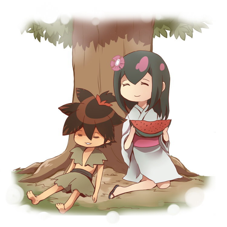 yasuri shichika and yasuri nanami (katanagatari) drawn by oguma_(rapture)