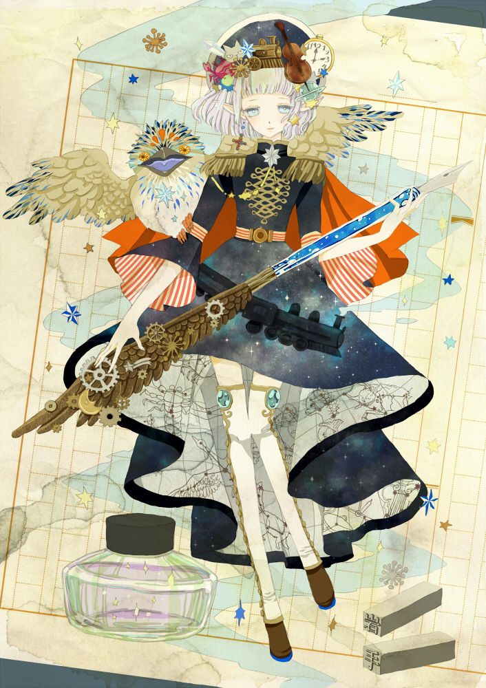 hoshi meguru (mahou shoujo taisen and 1 more) drawn by mukaida_kaoru