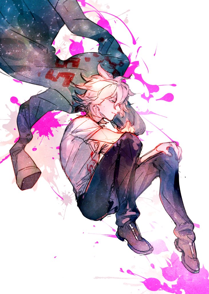 komaeda nagito (danganronpa and 1 more) drawn by minato.666
