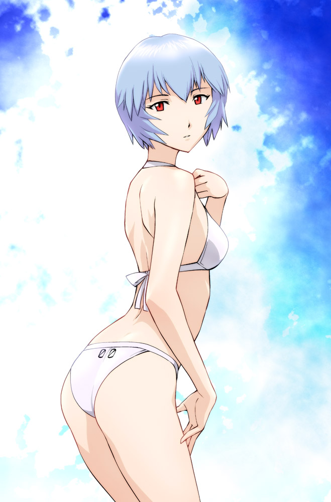 ayanami rei (neon genesis evangelion) drawn by ueyama_michirou