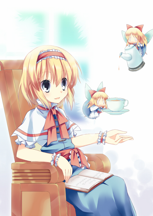 alice margatroid and shanghai doll (touhou) drawn by tensousui