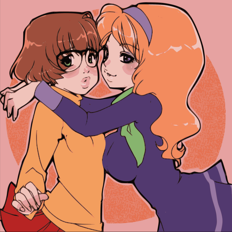 velma dinkley and daphne blake (scooby-doo) drawn by zamora