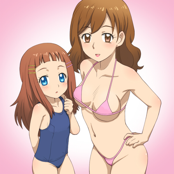yotsuba misato and hoshino hina (cocotama and 1 more) drawn by meow_(nekodenki)