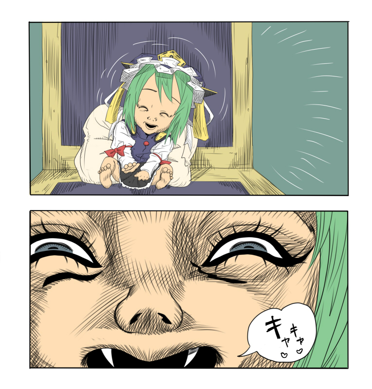 shiki eiki and mannish boy (touhou and 2 more) drawn by batsu