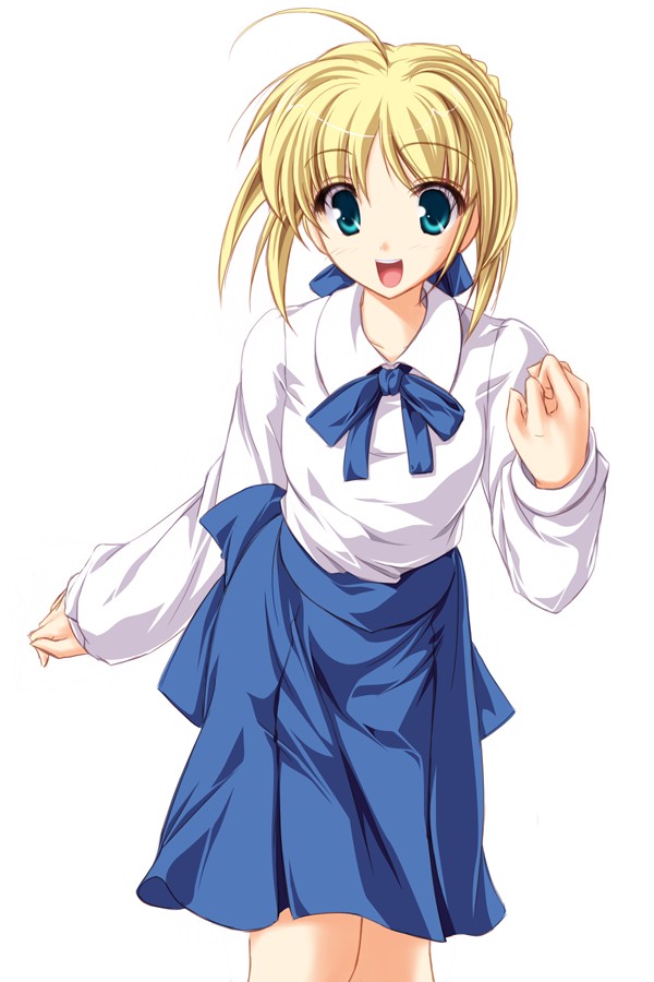 artoria pendragon and saber (fate and 1 more) drawn by tenmaso