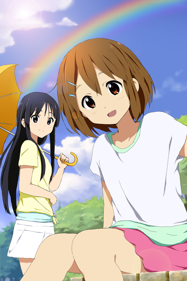 akiyama mio and hirasawa yui (k-on!) drawn by kakiuchi_itsuki