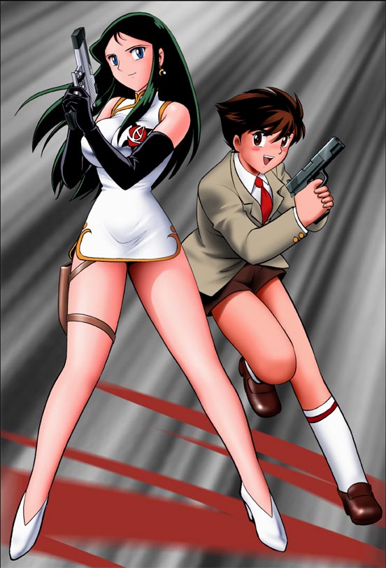 ginrei and kusama daisaku (giant robo) drawn by shingyouji_tatsuya