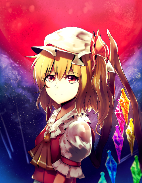 flandre scarlet (touhou) drawn by meilynn-hayakan