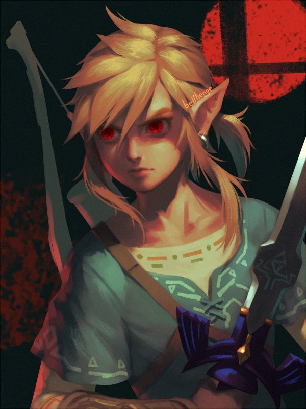 link (the legend of zelda and 2 more) drawn by bellhenge