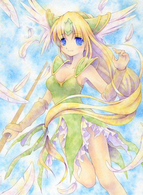 riesz (seiken densetsu and 1 more) drawn by alice_iris