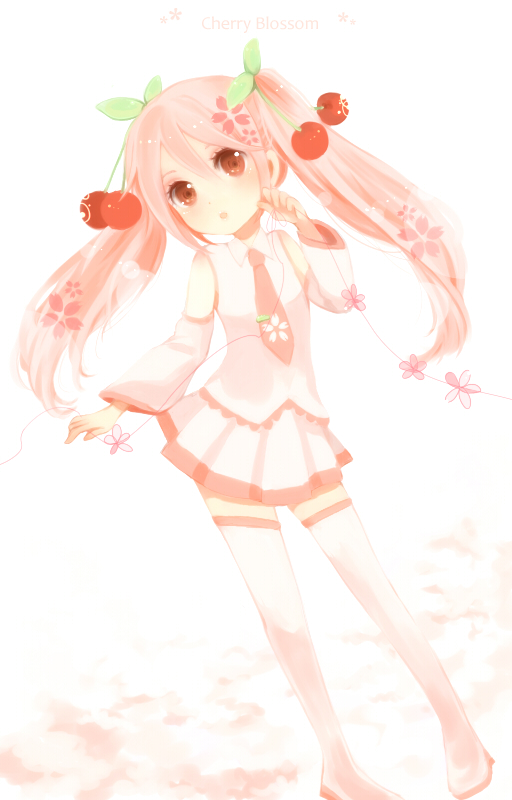 hatsune miku and sakura miku (vocaloid) drawn by nuka_(nukamochi)