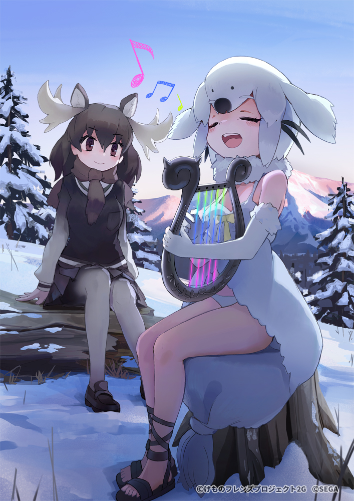 moose and harp seal (kemono friends and 1 more) drawn by saltlaver