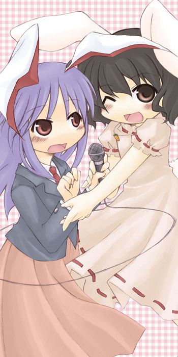 reisen udongein inaba and inaba tewi (touhou) drawn by line_miyako