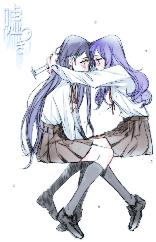 tsukikage yuri and kurumi momoka (precure and 1 more) drawn by tima
