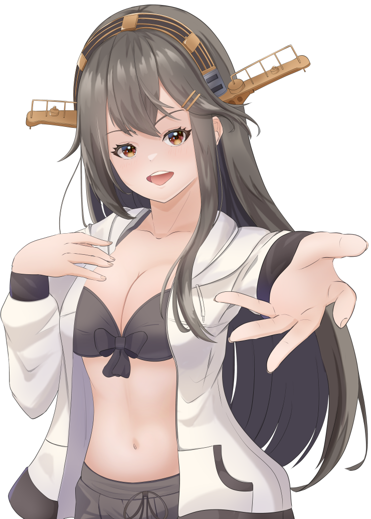 haruna kai ni and haruna (kantai collection) drawn by gucchi_(gucchi_zuizui)