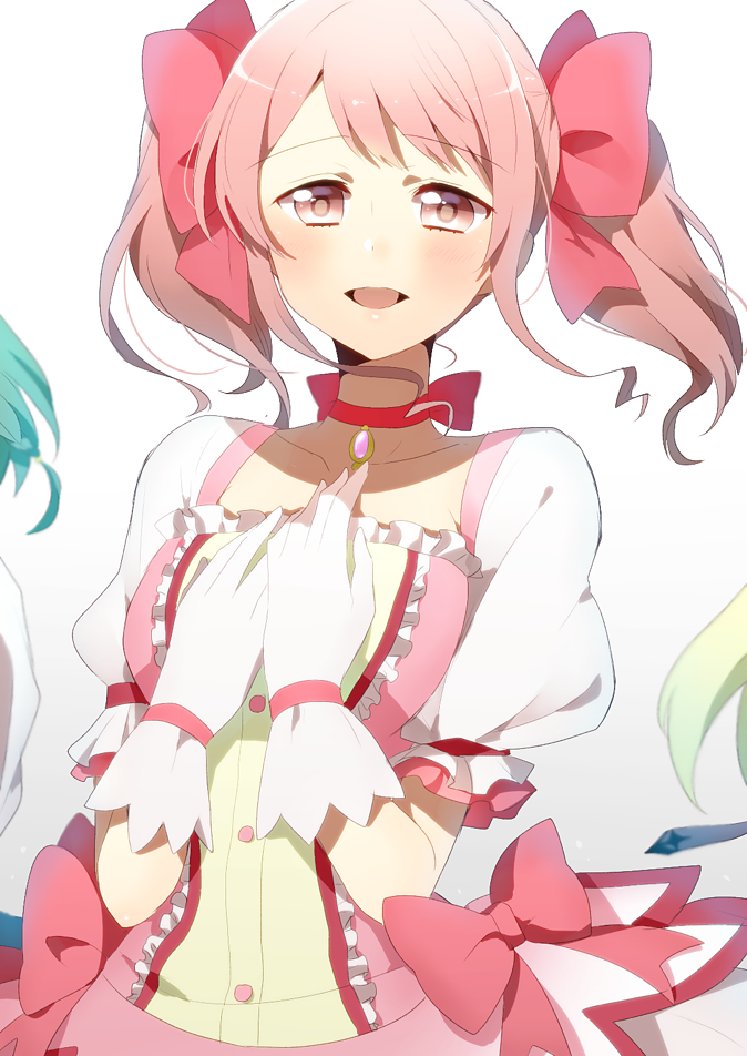 kaname madoka and maruyama aya (mahou shoujo madoka magica and 1 more) drawn by harusawa