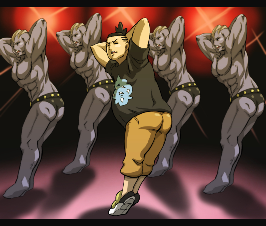 machoke and tierno (pokemon and 1 more) drawn by kurii_chasuke