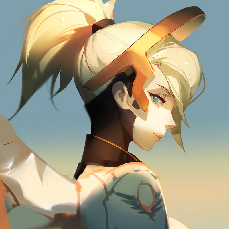 mercy (overwatch and 1 more) drawn by ask_(askzy)