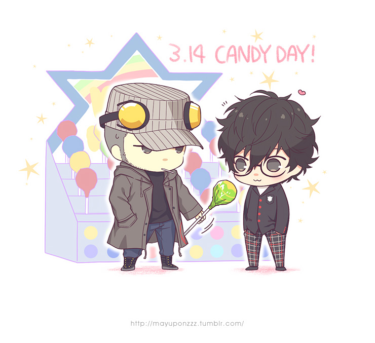 amamiya ren and iwai munehisa (persona and 1 more) drawn by ouno_mayumi