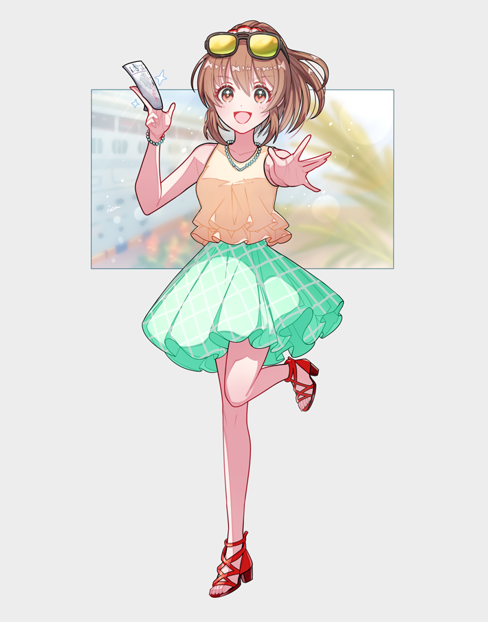 hori yuko (idolmaster and 1 more) drawn by ich.